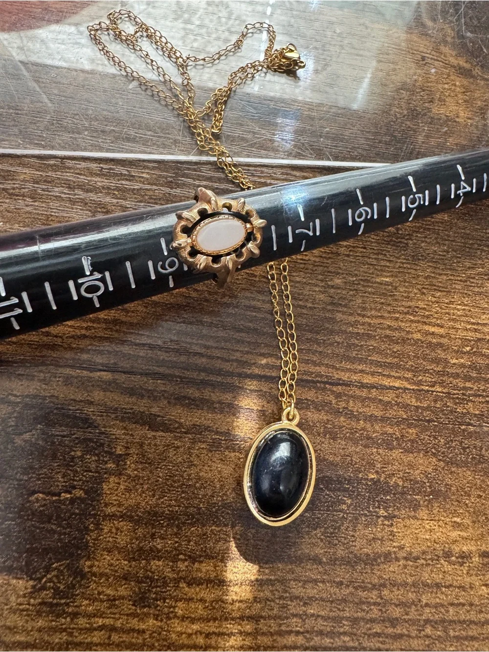 Rare Avon reversible ring size 8 and reversible necklace bundle